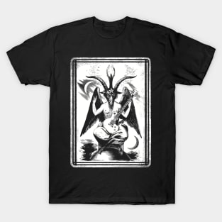 Baphomet lp guitar white T-Shirt